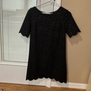 Black dress with Damask print